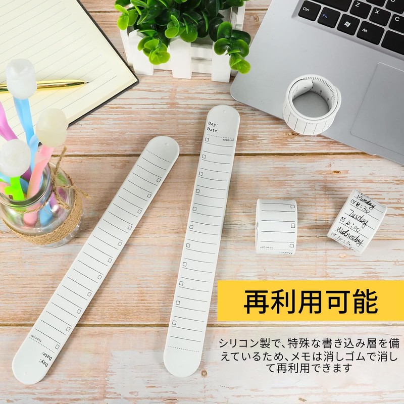 Wearable Memo, Wristband Memo, 2 Pack, Waterproof Notebook, Multiple Use