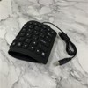 84 Keys Spanish USB Wired Silicone Keyboard Foldable Soft Silicone