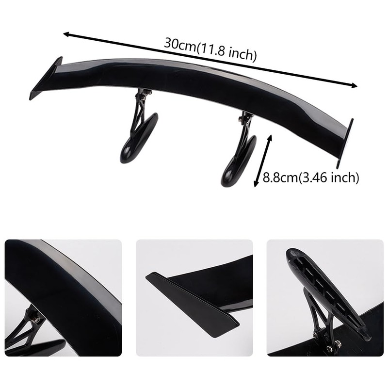XhuangTech Mini Spoiler Car Rear Wing, Universal Car Tail Wing
