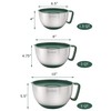 Rorence Mixing Bowls Set: Stainless Steel Non-Slip Bowls with Pour