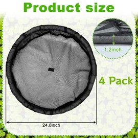 4 Pack Round Floating Flora Fish Barrier Floating Island Plant Protector Floating Flora Island for Pond Protects Your Floating Plants from Pond Fish