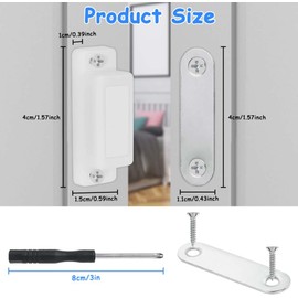 Ainiv Cabinet Door Magnetic Catch, 12PCS High Magnetic Heavy Duty Cabinet Latches with Screws, Strong Door Magnetic Catches for Kitchen Wardrobe Drawer Magnetic Cabinet Door Closure