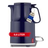 Helios Thermoboy Plastic Vacuum Jug, Dark Blue, 0.6 Litre