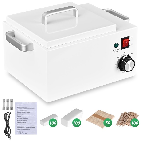 Upgrade Wax Warmer for Hair Removal, Professional 5.5lb Single Wax Pot Warmer Non-stick