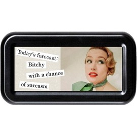 Today's Forecast: Bitchy with a Chance of Sarcasm Funny Retro Tampon Case