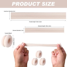 10Pcs Finger Bandage Fingertip Bandages Breathable Thumb Protector Skin Color Cotton Fingers Cots for Work Kitchen Garden