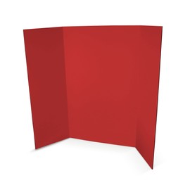 Flipside Products 36” x 48” Project Boards for Presentations, Science Fair, School Projects, Event Displays and Trifold Picture Board, Proudly Made in USA - Red - 10 Pack