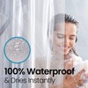 LiBa PEVA 10-Gauge Shower Curtain Liner, 72” W x 72”
