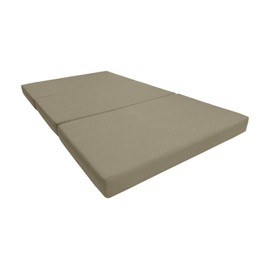 Danfuton Twin Size Trifold Foam Bed, Shikibuton, Ottoman Mattress 4 x 39 x 75 Tan