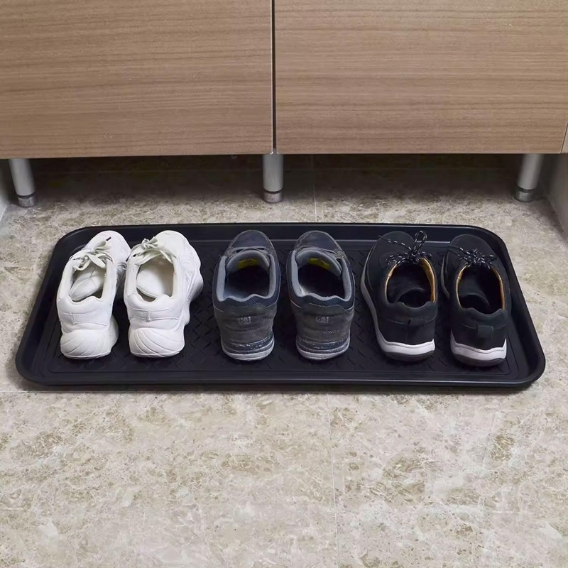 LS-LebenStil Shoe Drip Tray, Black, 60 x 40 cm, Shoe