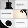 BoostArea Black Pendant Lights Kitchen Island, 10.6" Large Metal Shade