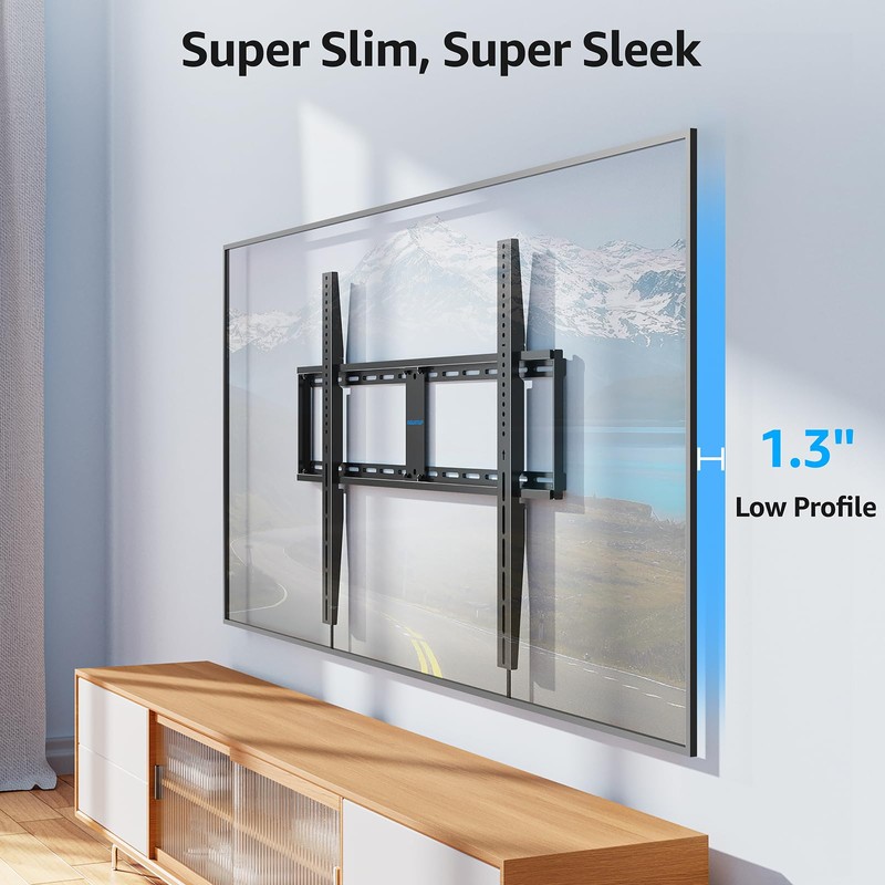 MOUNTUP Fixed TV Wall Mount for Most 55-120" TVs, Heavy