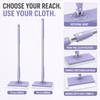 2 Pack Hands-Free Rotating Mini Mop for Wet & Dry