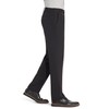 Van Heusen Men's Flex Straight Fit Flat Front Pant, Black,