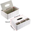 BTSKY PU Leather Household Office Rectangular Tissue Box with Remote