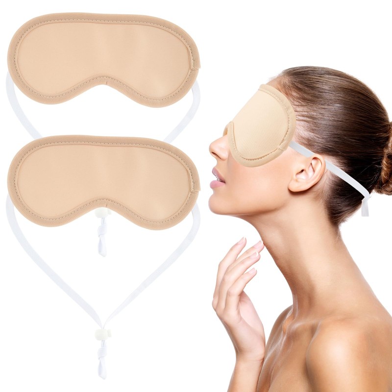 2 Pcs Castor Oil Pack for Eyes, Reusable Washable Bamboo