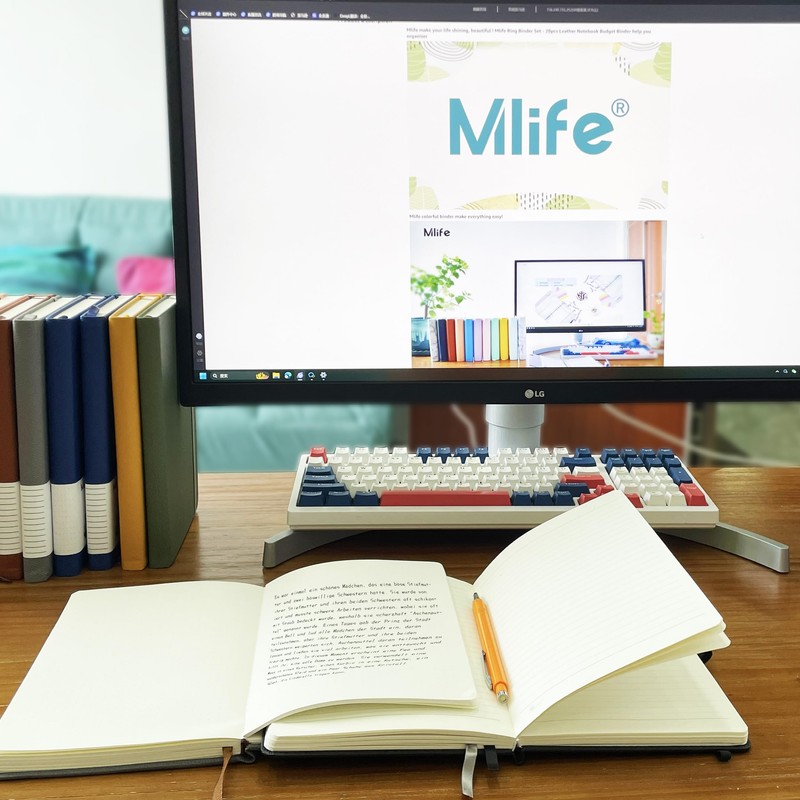 Mlife Notebook Lined A5, Journal Book with 200 Pages, Premium