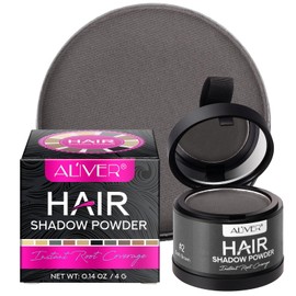 Hairline Powder, Hairline Shadow,Quick Cover Hair Root Concealer, Eyebrows & Beard Line for Thinning Hairline, Windproof&Sweatproof for Men and Women. (Dark Brown)