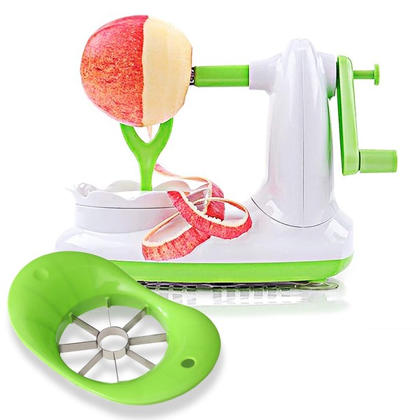 Apple Peeler, Pear Peeler with 8 Wedges Apple Slicer and