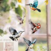 120Pcs Flowers and Birds Sing Series PET Scrapbook Stickers, Pigeon