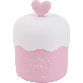 HEMOTON Leche limpiadora Bubbler portátil en material PP, mini taza de espuma rosa para cuidado facial en mujeres y uso diario