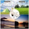 Suzile 2 Pieces Reclining Camping Chair with Footrest Portable Beach