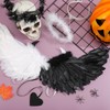 Liliful 3 Pcs Angel Devil Costumes Angel Wings with Headband