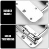 Pack of 2 Folding Handles, 140 mm Spring-Loaded Crate Handle,