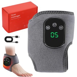 Neamova 3-In-1-Fußmassager, Neuropathie Füße, Tragbares Fussmassagegerät Elektrisch für Achillessehnenentzündung, USB Aufladbare Knöchelmassage mit 3 Modi 5 Wärmestufen (A)