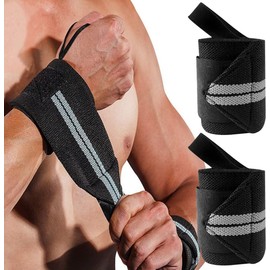 Muñequeras Gym, Correas de Muñeca para Hombres y Mujeres, Aumentar a Presión, Protexe os Pulsos, Adecuado para Entrenamiento, Gimnasio, Levantamento de Peso, etc. (1 Par)