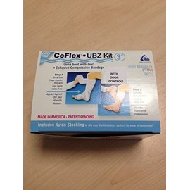 'CoFlex UBZ Kit, Unna Boot With Zinc and Cohesive Compression Bandage 3"(75mm)