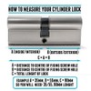 TSS - TS007 High Security - Twin Cam Euro Cylinder