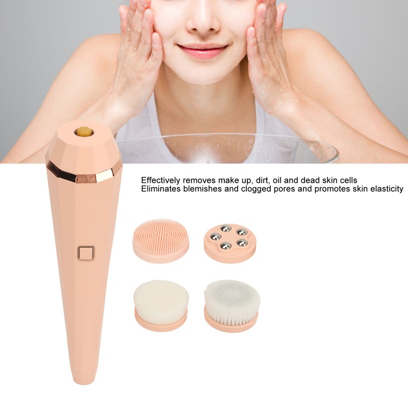 Electric Facial Cleansing Brush 3 Levels Rechargeable Improve Skin Elastic
