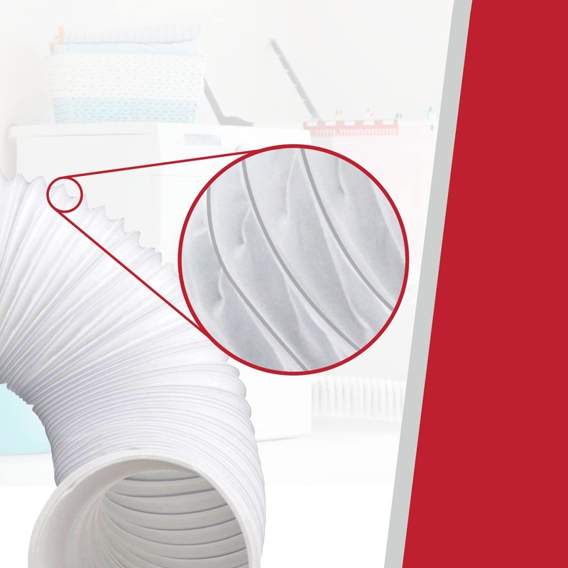 SPARES2GO Universal Tumble Dryer Extra Long Vent Hose & Screw