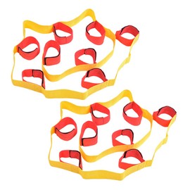 Alvinlite 8 Person Legged Race Bands Set, 1 Pair 3/5/8 Person Team Game, Game Teamwork Training for Children Adults, 210 cm