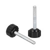 sourcing map Knurled Clamp Knob Handle Thumb Screw on Type