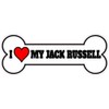 U.S. Custom Stickers I Love My Jack Russell Dog Bone