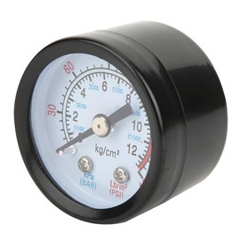 Air Compressor Pressure Gauge, 2 Dial Size Y40 Iron Shell Instrument Pressure Measuring Meter for Screw CompressorsPiston Compressors