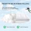 YOUR MOON Soft Support Pillow Queen Size, 100% Cotton Cover