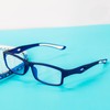 [REAVEE] 老眼鏡 ブルーライトカット スポーツ式 超弾性 PCメガネ 軽量 コンパクト おしゃれ ブルー