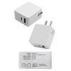 Plata USB Charger Outlet AC Adapter (Max Output 3A/15W TYPE-A/TYPE-C)