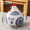13OZ Ceramic Salt Cellar with Lid and Spoon,Chicken Salt Container