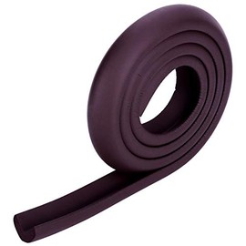 Protectores de bordes y esquinas a prueba de bebé, seguro para muebles de 2 m para mesa, muebles, protección de bordes afilados, goma (café)