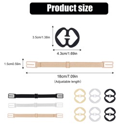 Pence & Moon Collective Anti-Slip Bra Strap Clips Racer back Bra Clips for Racer back, Bra strap holder Fits All Cup Sizes