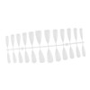FOMIYES Fake Nail Stickers 240 Pack Natural White Pointed Nails