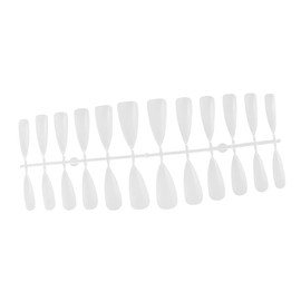 FOMIYES Fake Nail Stickers 240 Pack Natural White Pointed Nails Diy Manicure Set for Parties Special Occasions