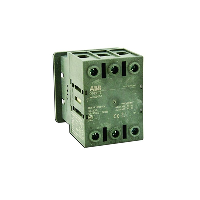 ABB OT63FT3 Non-Fused Disconnect, 60 Amp, 3-Pole