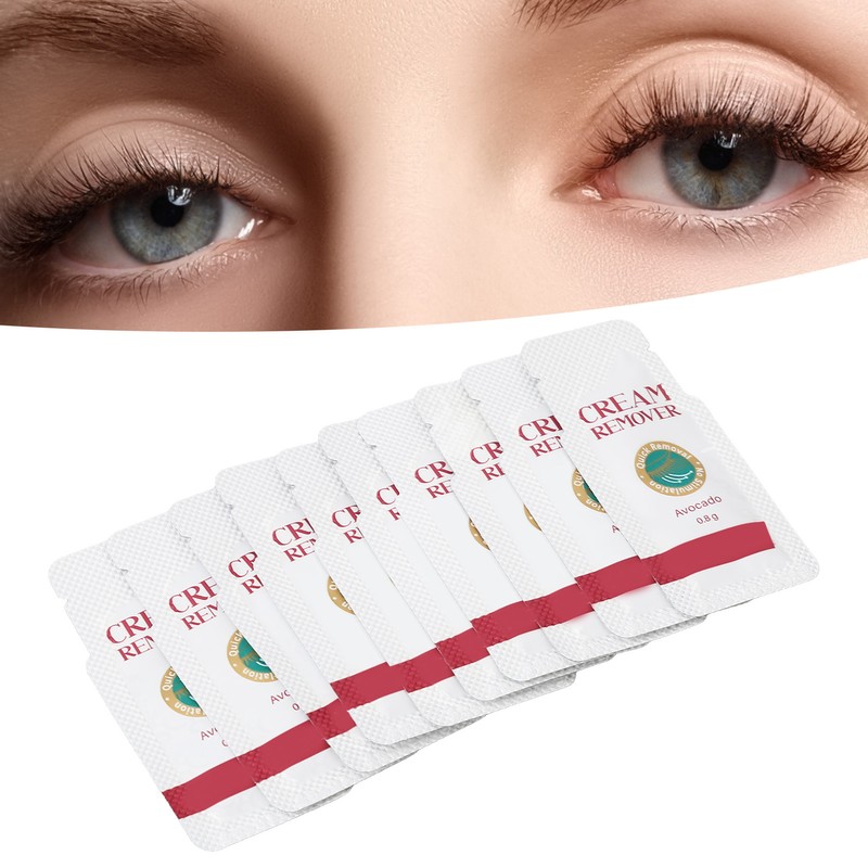10 Pack Eyelash Extension Remover Cream Low Irritation Fast Dissolving