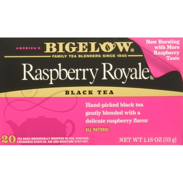 Bigelow Raspberry Royale Tea Bags - 20 ct - 3 Pack