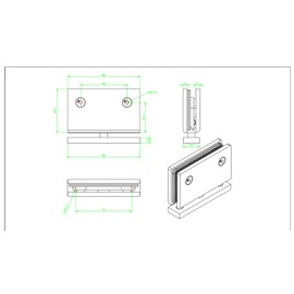 Heavy Duty Shower Glass Door Hinge,Solid One-Piece Precision Cast with 5mm Thick 304 Stainless Steel,Suitable for5/16-1/2"(8mm-12mm) Thick Frameless Bathroom Doors,Wall to Glass Mount,1 pc,Gold